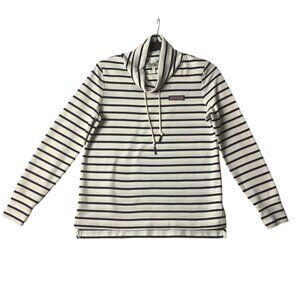 Vineyard Vines Striped Cowl Neck Pullover Sweater Women Sz XXS Cotton Blend
